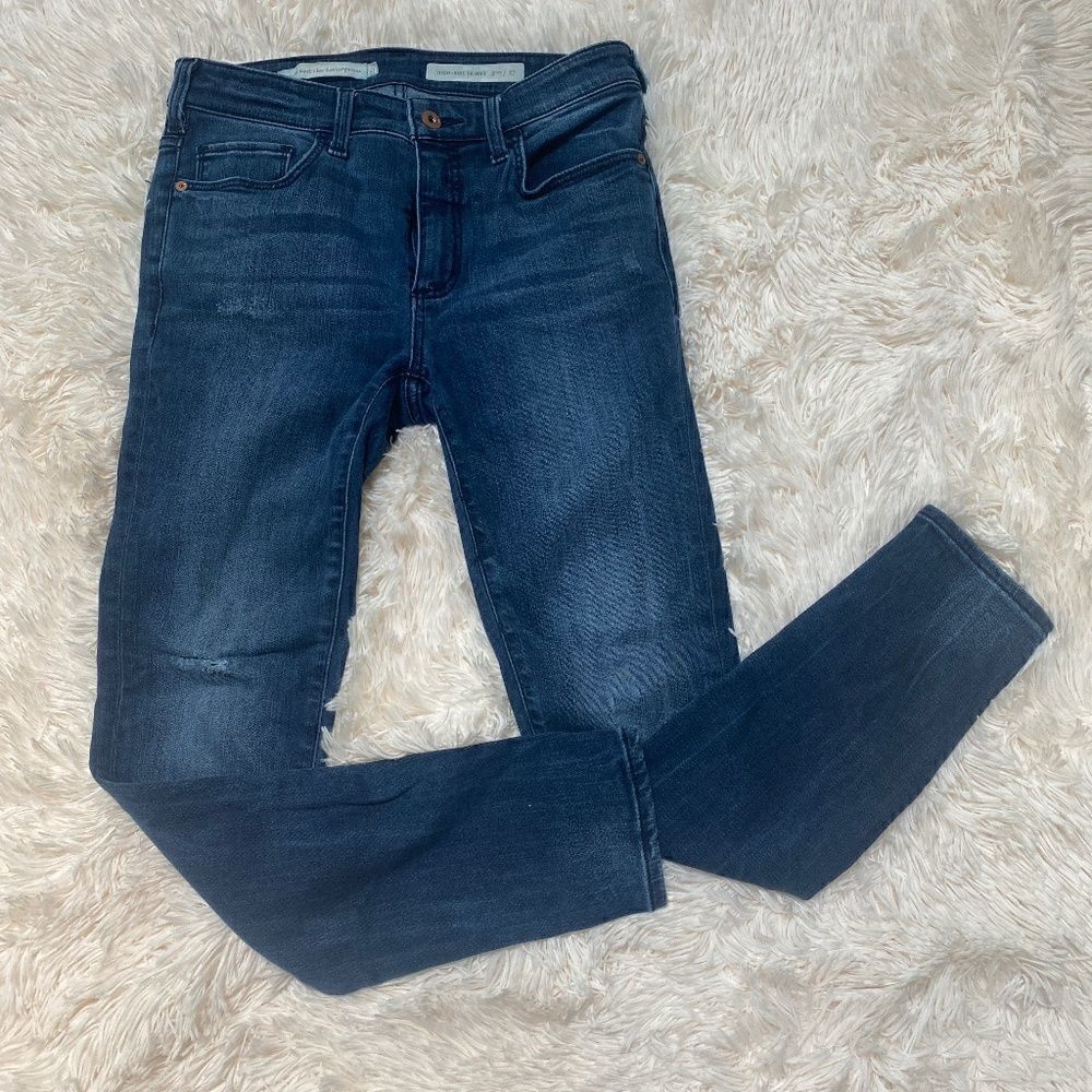 Pilcro and the Letter press high rise skinny jeans